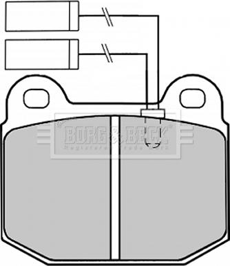 Borg & Beck BBP1254 - Комплект спирачно феродо, дискови спирачки vvparts.bg