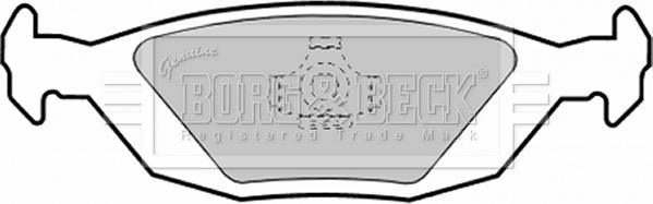 Borg & Beck BBP1252 - Комплект спирачно феродо, дискови спирачки vvparts.bg