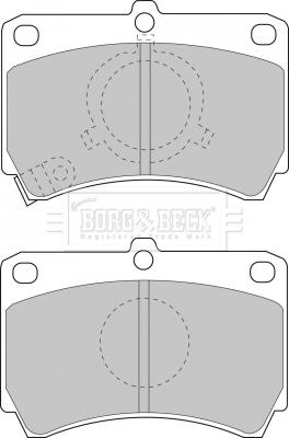 Borg & Beck BBP1269 - Комплект спирачно феродо, дискови спирачки vvparts.bg