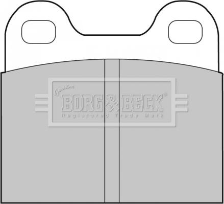Borg & Beck BBP1260 - Комплект спирачно феродо, дискови спирачки vvparts.bg