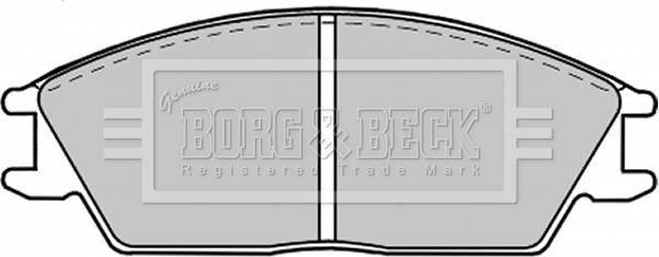 Borg & Beck BBP1268 - Комплект спирачно феродо, дискови спирачки vvparts.bg