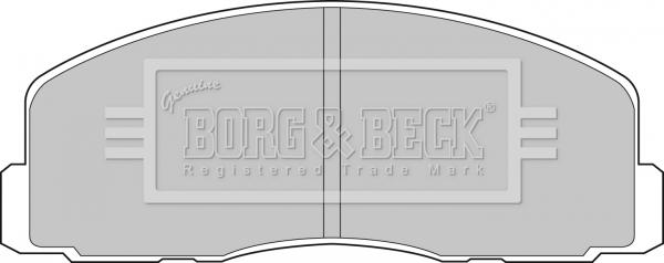 Borg & Beck BBP1262 - Комплект спирачно феродо, дискови спирачки vvparts.bg