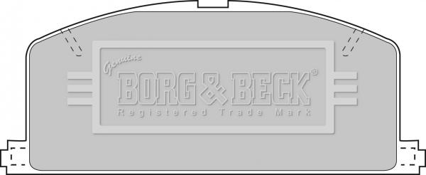 Borg & Beck BBP1267 - Комплект спирачно феродо, дискови спирачки vvparts.bg