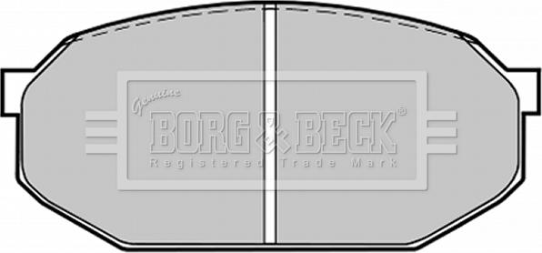 Borg & Beck BBP1205 - Комплект спирачно феродо, дискови спирачки vvparts.bg