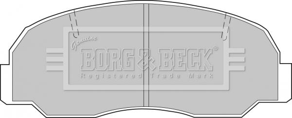 Borg & Beck BBP1206 - Комплект спирачно феродо, дискови спирачки vvparts.bg