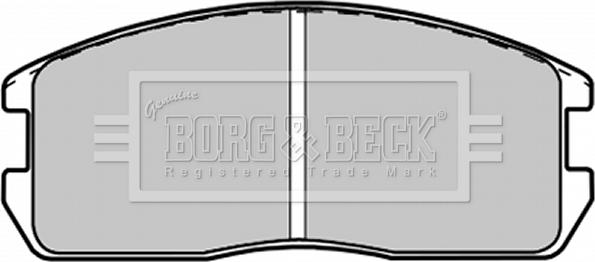 Borg & Beck BBP1200 - Комплект спирачно феродо, дискови спирачки vvparts.bg