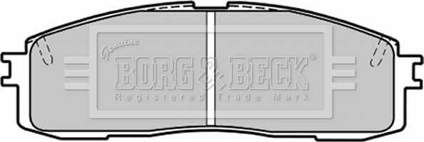 Borg & Beck BBP1203 - Комплект спирачно феродо, дискови спирачки vvparts.bg