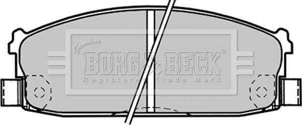 Borg & Beck BBP1216 - Комплект спирачно феродо, дискови спирачки vvparts.bg