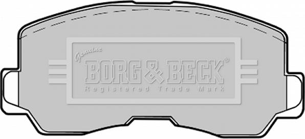 Borg & Beck BBP1213 - Комплект спирачно феродо, дискови спирачки vvparts.bg