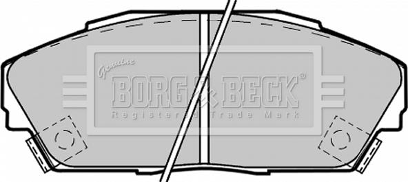 Borg & Beck BBP1217 - Комплект спирачно феродо, дискови спирачки vvparts.bg