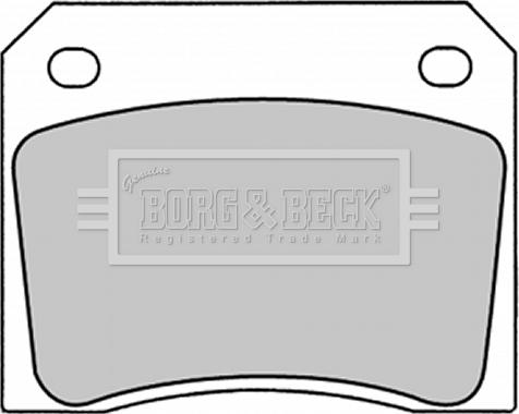 Borg & Beck BBP1281 - Комплект спирачно феродо, дискови спирачки vvparts.bg