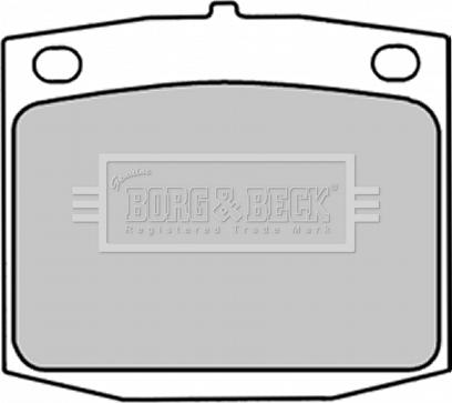 Borg & Beck BBP1288 - Комплект спирачно феродо, дискови спирачки vvparts.bg