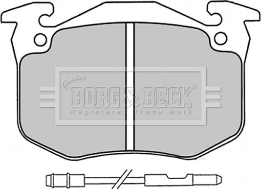 Borg & Beck BBP1230 - Комплект спирачно феродо, дискови спирачки vvparts.bg