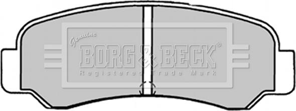 Borg & Beck BBP1231 - Комплект спирачно феродо, дискови спирачки vvparts.bg