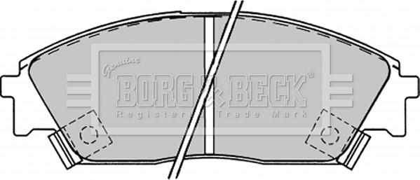 Borg & Beck BBP1232 - Комплект спирачно феродо, дискови спирачки vvparts.bg