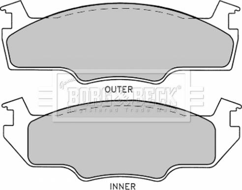 Textar 20596 195 0 5 - Комплект спирачно феродо, дискови спирачки vvparts.bg