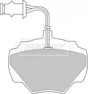 Borg & Beck BBP1279 - Комплект спирачно феродо, дискови спирачки vvparts.bg