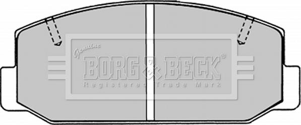 Borg & Beck BBP1276 - Комплект спирачно феродо, дискови спирачки vvparts.bg