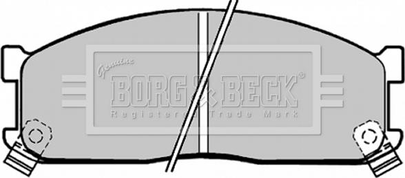 Borg & Beck BBP1271 - Комплект спирачно феродо, дискови спирачки vvparts.bg