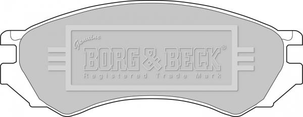 Borg & Beck BBP1272 - Комплект спирачно феродо, дискови спирачки vvparts.bg