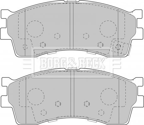 Borg & Beck BBP1792 - Комплект спирачно феродо, дискови спирачки vvparts.bg