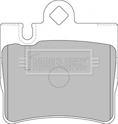 Borg & Beck BBP1797 - Комплект спирачно феродо, дискови спирачки vvparts.bg