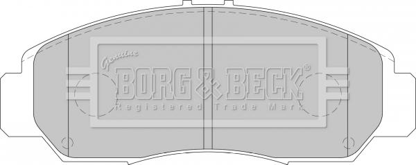 Borg & Beck BBP1741 - Комплект спирачно феродо, дискови спирачки vvparts.bg