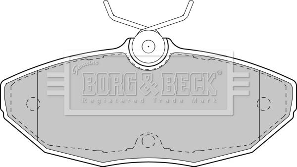 Borg & Beck BBP1743 - Комплект спирачно феродо, дискови спирачки vvparts.bg