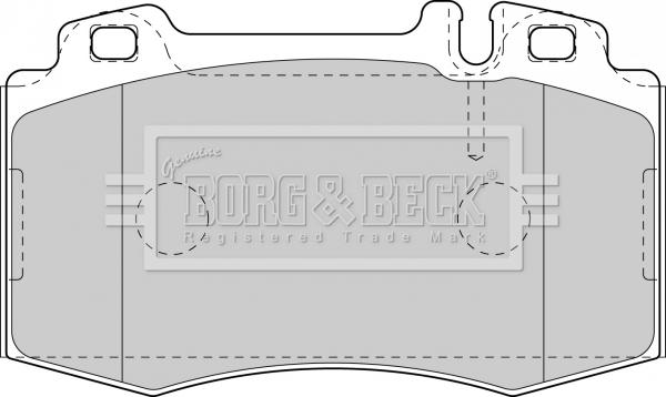 Borg & Beck BBP1756 - Комплект спирачно феродо, дискови спирачки vvparts.bg