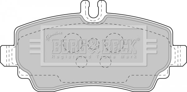 Borg & Beck BBP1752 - Комплект спирачно феродо, дискови спирачки vvparts.bg