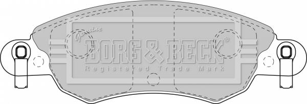Borg & Beck BBP1709 - Комплект спирачно феродо, дискови спирачки vvparts.bg
