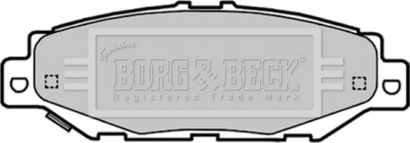 Borg & Beck BBP1701 - Комплект спирачно феродо, дискови спирачки vvparts.bg