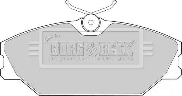 Borg & Beck BBP1708 - Комплект спирачно феродо, дискови спирачки vvparts.bg