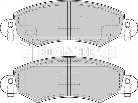 Borg & Beck BBP1713 - Комплект спирачно феродо, дискови спирачки vvparts.bg