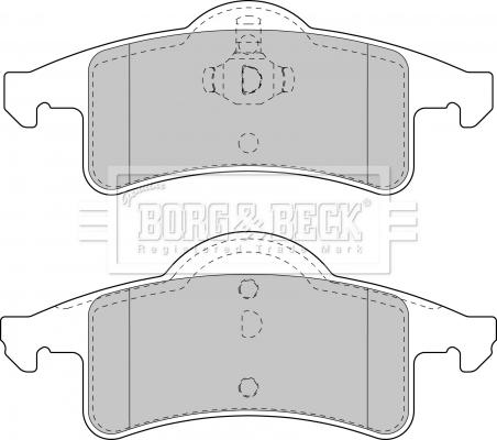 Borg & Beck BBP1782 - Комплект спирачно феродо, дискови спирачки vvparts.bg