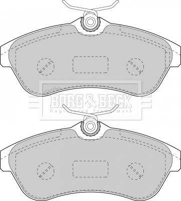Borg & Beck BBP1735 - Комплект спирачно феродо, дискови спирачки vvparts.bg