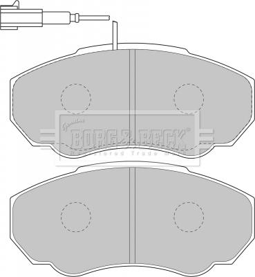 Borg & Beck BBP1736 - Комплект спирачно феродо, дискови спирачки vvparts.bg