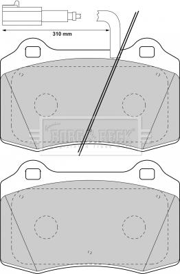 Borg & Beck BBP1737 - Комплект спирачно феродо, дискови спирачки vvparts.bg