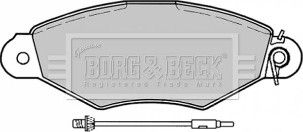 Borg & Beck BBP1729 - Комплект спирачно феродо, дискови спирачки vvparts.bg