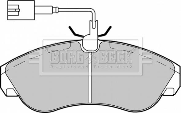 Borg & Beck BBP1720 - Комплект спирачно феродо, дискови спирачки vvparts.bg