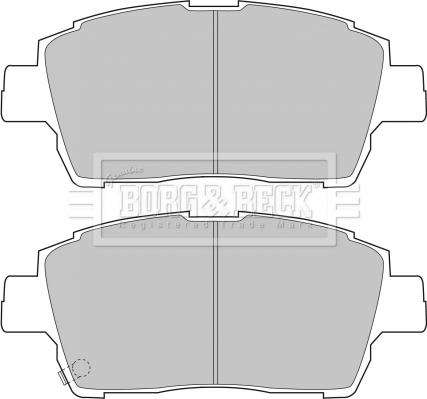 Borg & Beck BBP1728 - Комплект спирачно феродо, дискови спирачки vvparts.bg