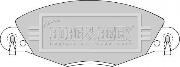 Borg & Beck BBP1723 - Комплект спирачно феродо, дискови спирачки vvparts.bg