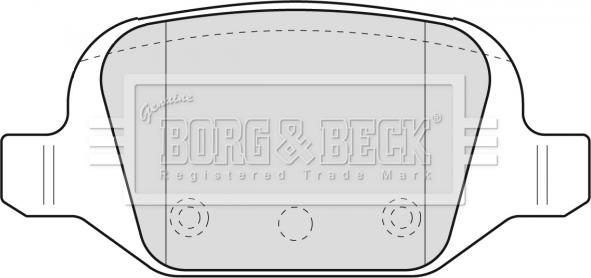 Borg & Beck BBP1775 - Комплект спирачно феродо, дискови спирачки vvparts.bg