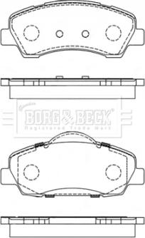 Borg & Beck BBP2442 - Комплект спирачно феродо, дискови спирачки vvparts.bg