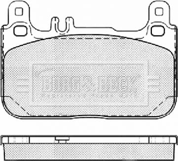 Borg & Beck BBP2461 - Комплект спирачно феродо, дискови спирачки vvparts.bg