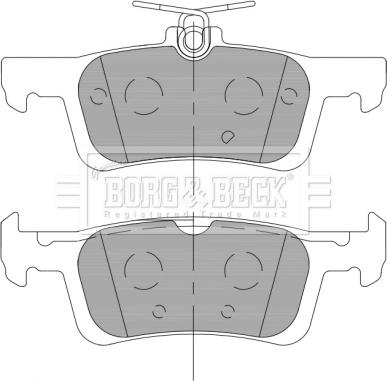 Borg & Beck BBP2462 - Комплект спирачно феродо, дискови спирачки vvparts.bg