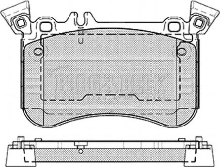 Borg & Beck BBP2467 - Комплект спирачно феродо, дискови спирачки vvparts.bg