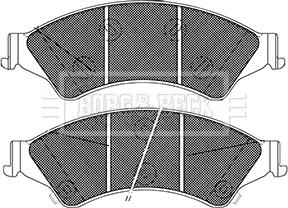 Borg & Beck BBP2406 - Комплект спирачно феродо, дискови спирачки vvparts.bg