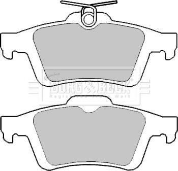 Borg & Beck BBP2403 - Комплект спирачно феродо, дискови спирачки vvparts.bg