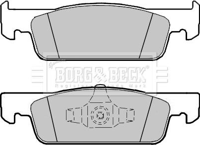 HITEC H 1869 - Комплект спирачно феродо, дискови спирачки vvparts.bg